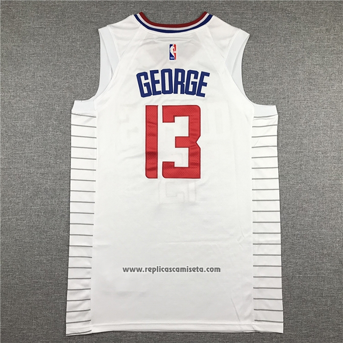Camiseta Los Angeles Clippers Paul George #13 Association 2017-18 Blanco